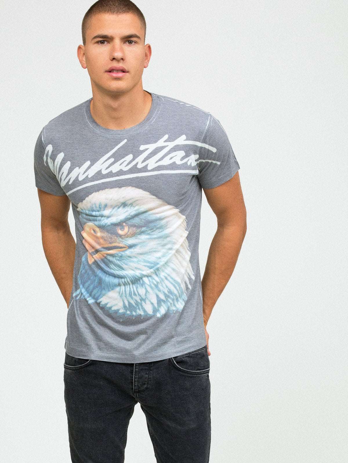Sol Angeles Manhattan Eagle Men's Crew Neck T-Shirt