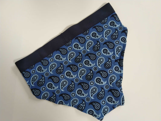 Happy Socks Paisley Brief Men's Underwear - Blue | CIRCA75