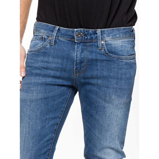 Pepe Hatch Slim-Fit Men's Jean - Mid Blue W34/L34