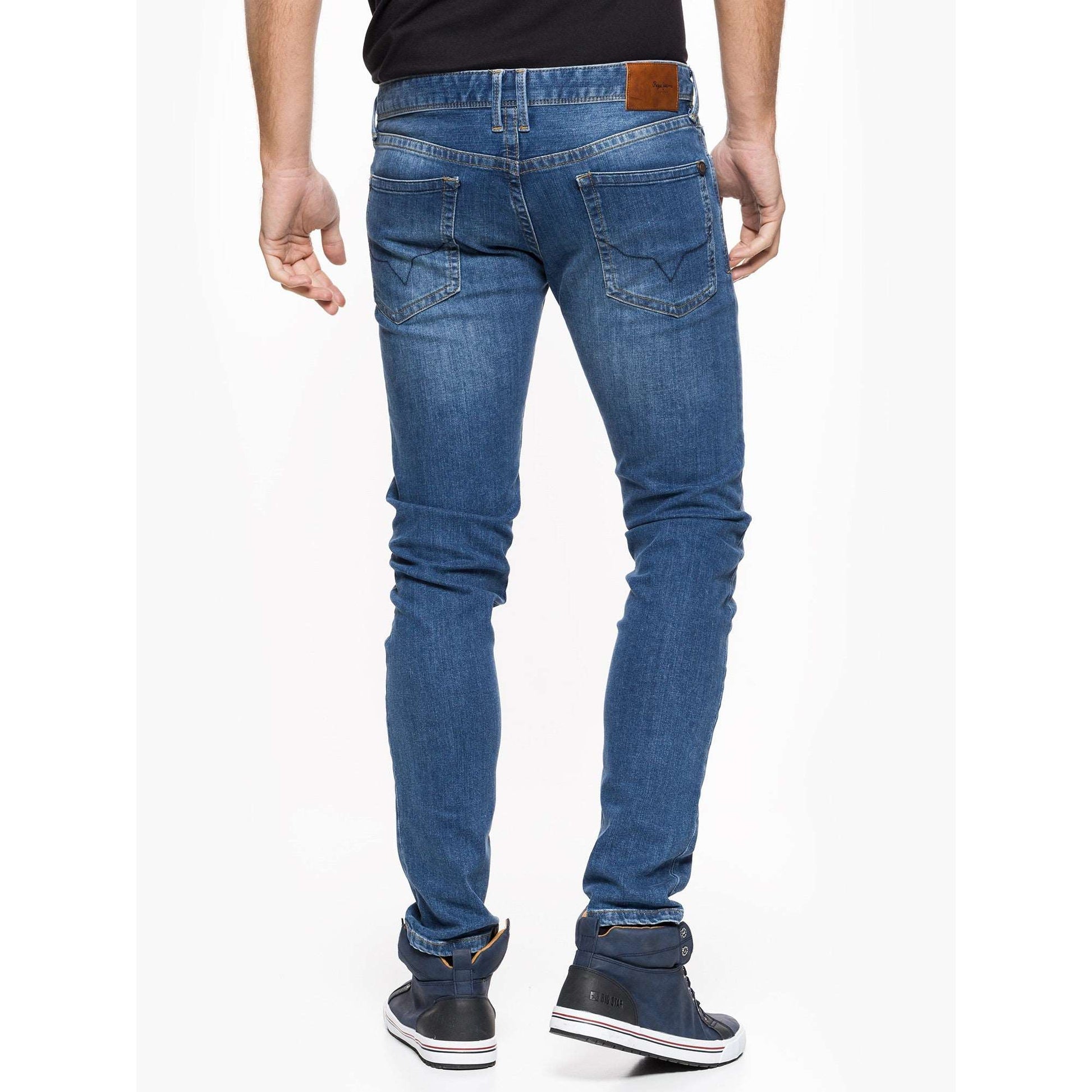 Pepe Hatch Slim-Fit Men's Jean - Mid Blue W34/L34