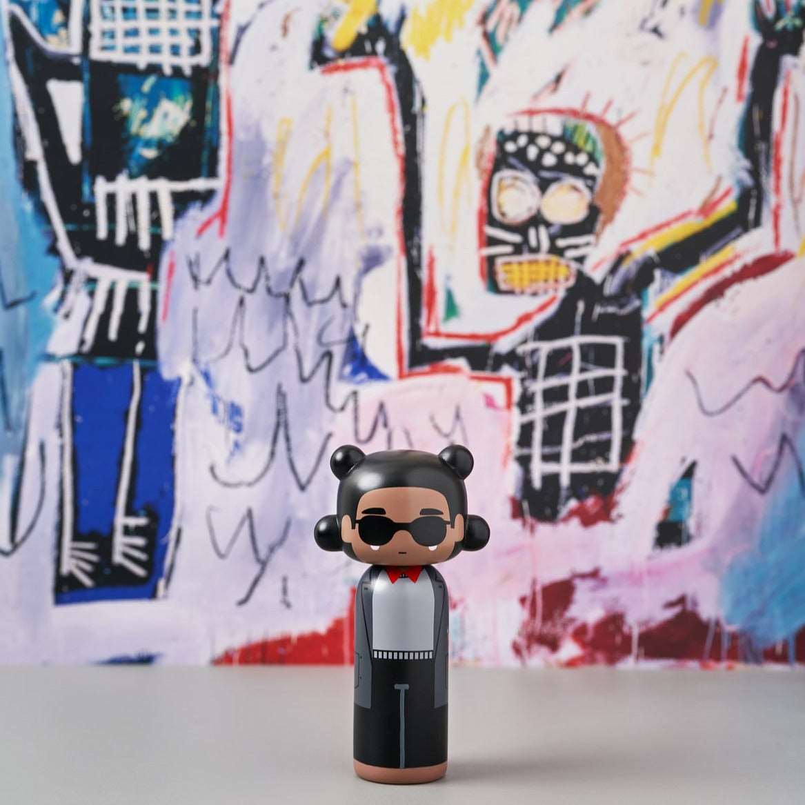 Lucie Kaas Sketch Inc Kokeshi Doll Basquiat | CIRCA75