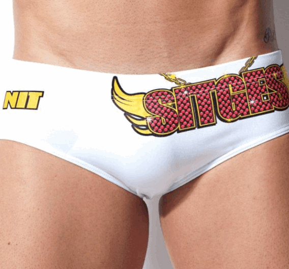 NIT Sitges Wings Men's White Swim Brief