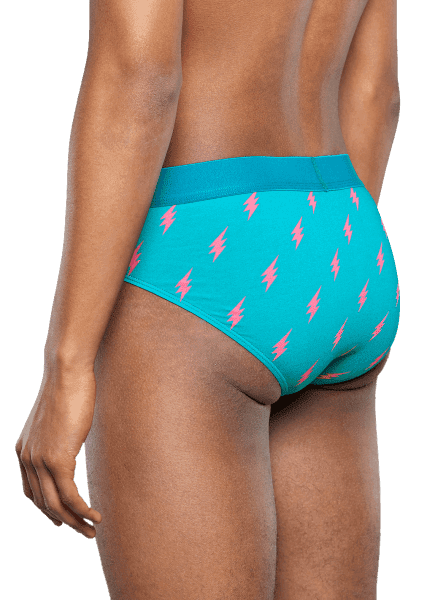 Happy Socks Men's Flash Underwear Brief - Teal