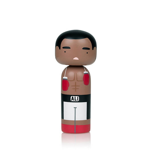 Lucie Kaas Sketch Inc Kokeshi Doll Muhammad Ali