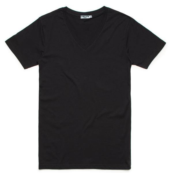CIRCA75 V-Neck Men's T-Shirt - Black