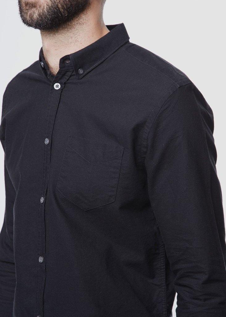 DR DENIM MEN'S PETE SLIM FIT SHIRT BLACK