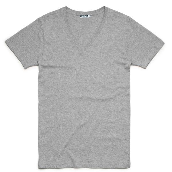 CIRCA75 V-Neck Men's T-Shirt - Grey Marle