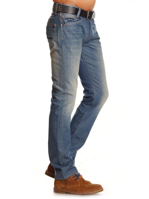 Pepe Spike Slim-Fit Men's Jean - Faded Wash W30/L34