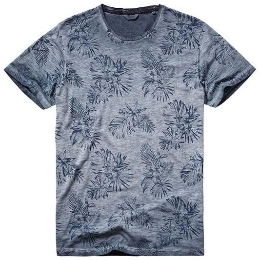 Pepe Blutrop Floral Print Men's T-Shirt - Blue