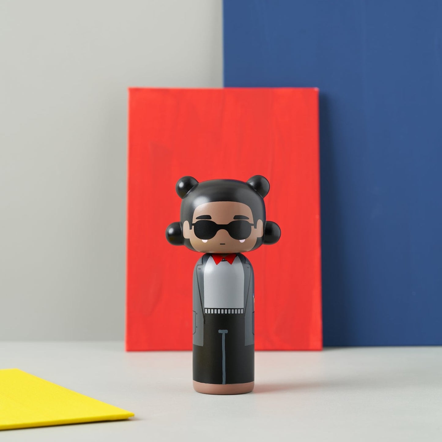 Lucie Kaas Sketch Inc Kokeshi Doll Basquiat | CIRCA75