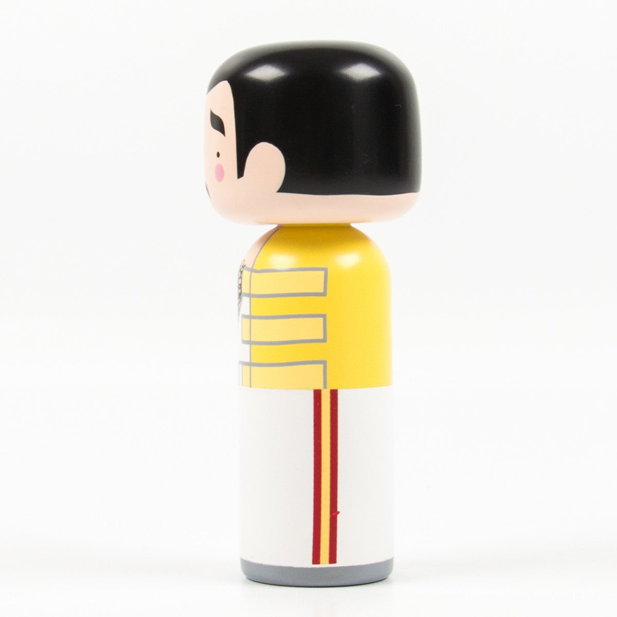 Lucie Kaas Sketch Inc Kokeshi Doll Freddie Mercury