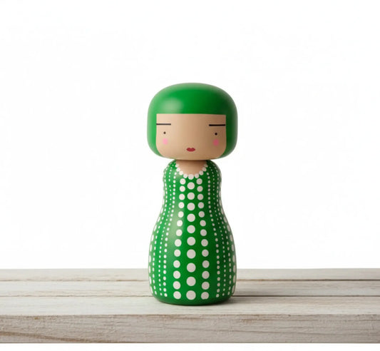 Yayoi Kusama Kokeshi | Dot - Green Limited Edition