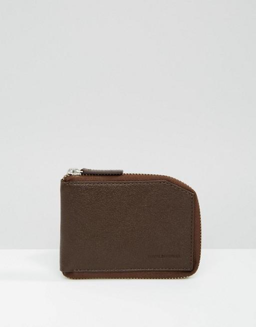Royal RepubliQ Fuze Leather Zip Wallet - Brown | CIRCA75.