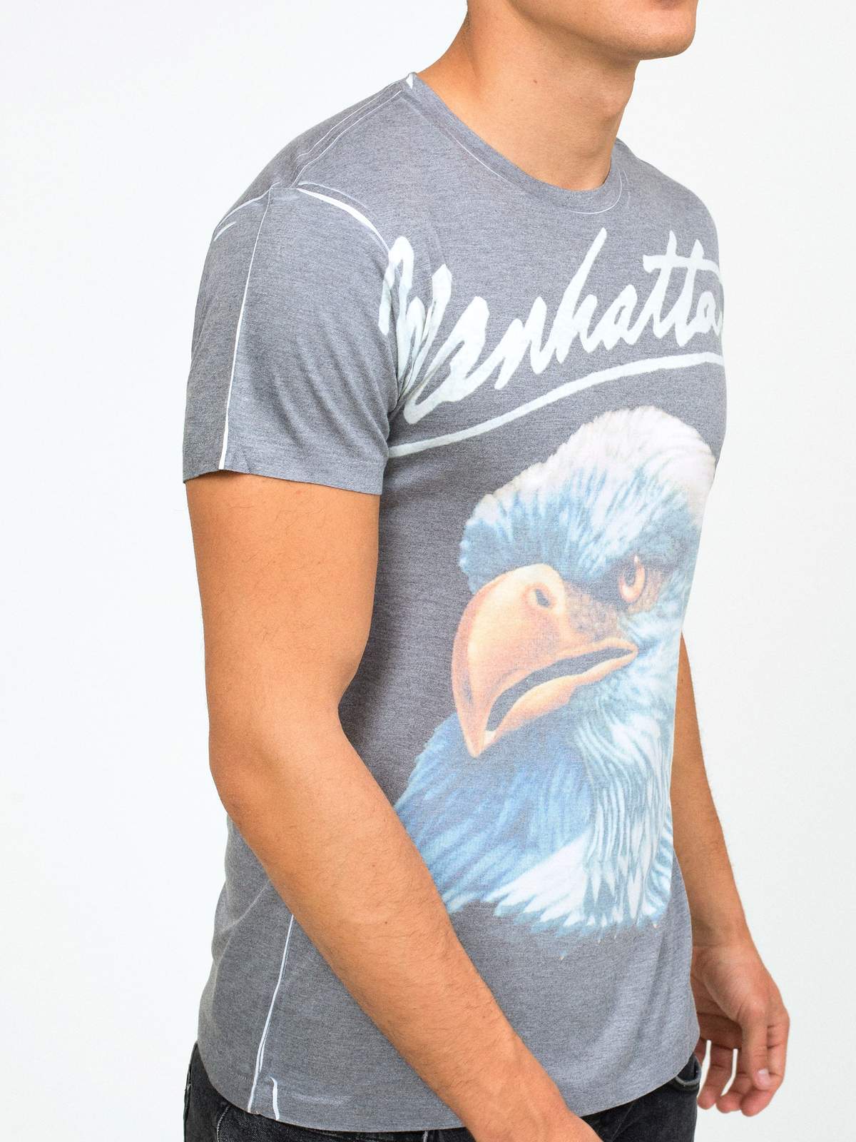 Sol Angeles Manhattan Eagle Men's Crew Neck T-Shirt | CIRCA75.