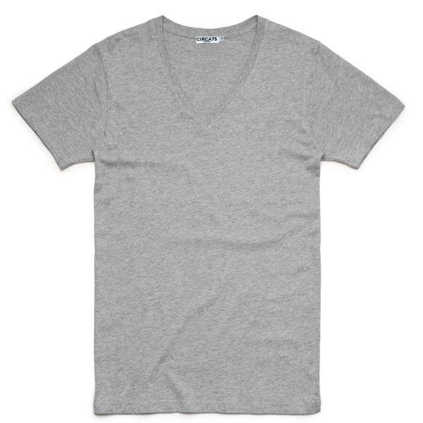 CIRCA75 V-Neck Men's T-Shirt - Grey Marle | CIRCA75.