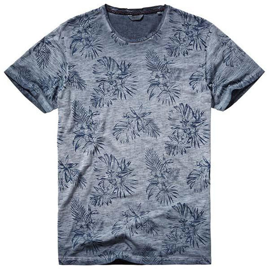Pepe Blutrop Floral Print Men's T-Shirt - Blue | CIRCA75