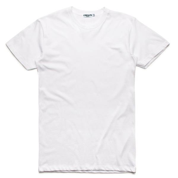 CIRCA75 Crew Neck Men's T-Shirt - White | CIRCA75.