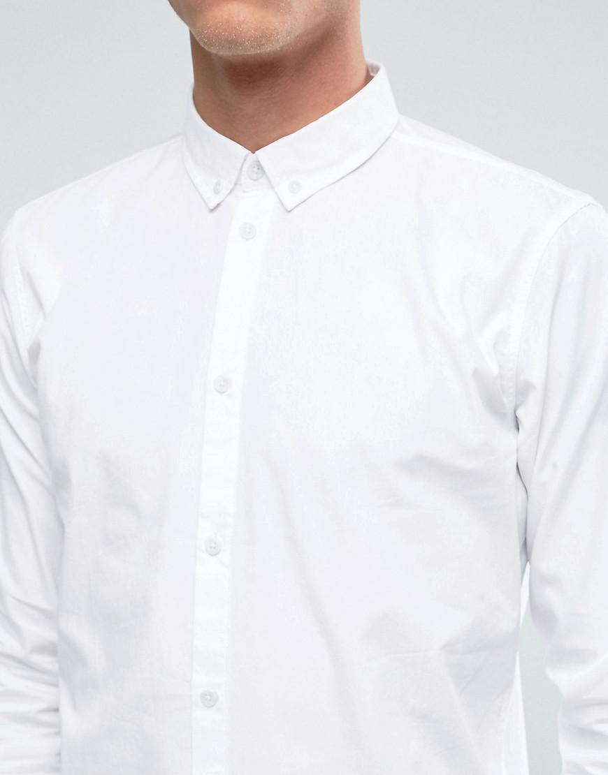 Dr Denim Alvar Slim Fit Men's Shirt - White | CIRCA75