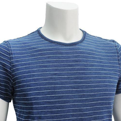 Pepe Armadale Indigo Stripe Men's T-Shirt - Dark Blue | CIRCA75